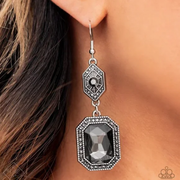 Starry-Eyed Sparkle - Silver Earrings